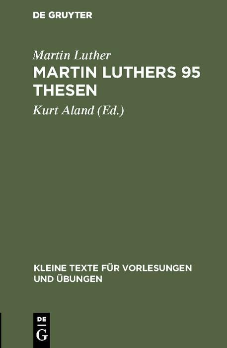 Produktbild: Martin Luthers 95 Thesen