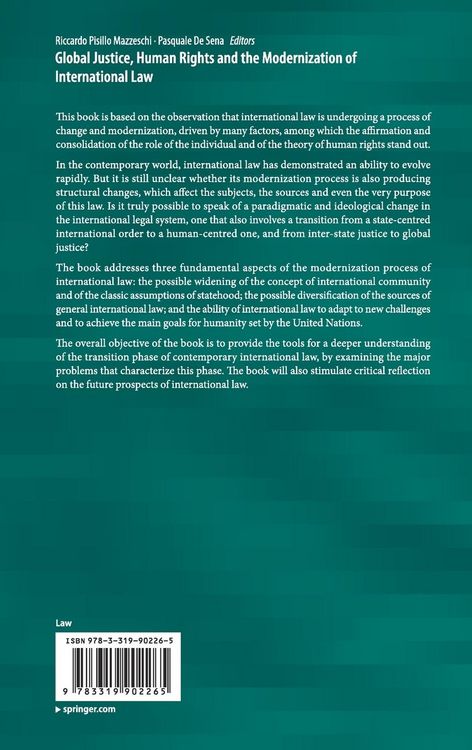 Produktbild: Global Justice, Human Rights and the Modernization of International Law