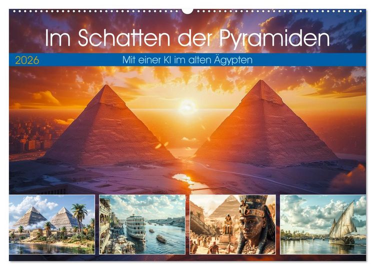 Produktbild: Im Schatten der Pyramiden (Wandkalender 2026 DIN A2 quer), CALVENDO Monatskalender