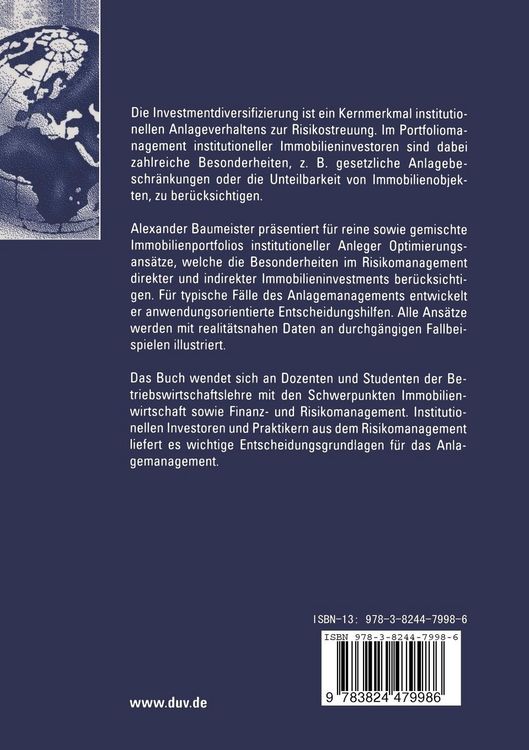 Produktbild: Risikomanagement bei Immobilieninvestments
