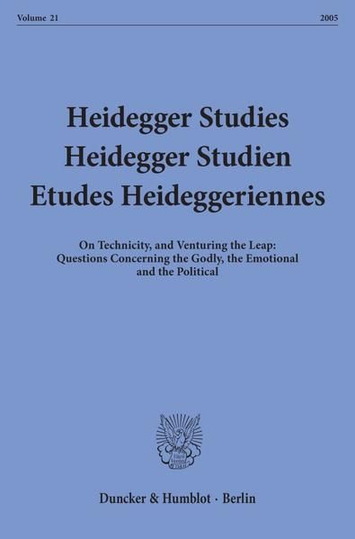 Produktbild: Heidegger Studies - Heidegger Studien - Etudes Heideggeriennes.