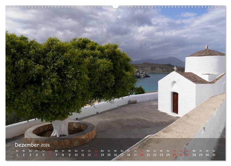 Produktbild: Trauminsel Rhodos (Wandkalender 2026 DIN A2 quer), CALVENDO Monatskalender