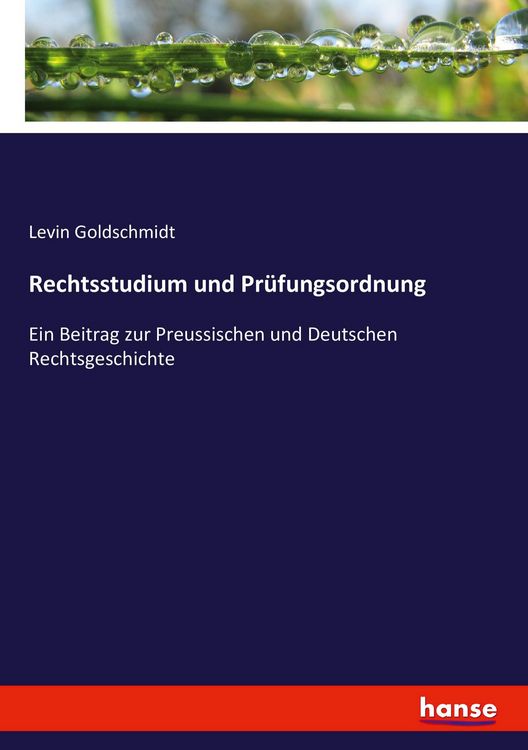 Produktbild: Rechtsstudium und Pr&uuml;fungsordnung