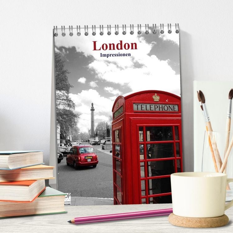 Produktbild: London - Impressionen (Tischkalender 2026 DIN A5 hoch), CALVENDO Monatskalender
