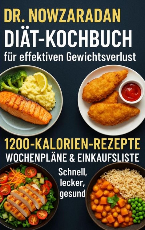 Produktbild: Dr. Nowzaradans Di&auml;t-Kochbuch f&uuml;r effektiven Gewichtsverlust: 1200-Kalorien-Rezepte, Wochenpl&auml;ne & Einkaufsliste - schnell, lecker, gesund