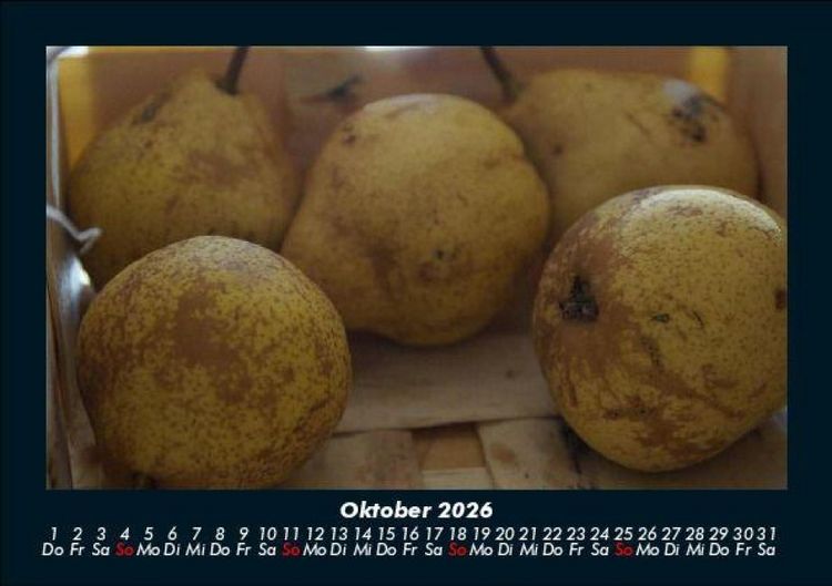 Produktbild: Obstkalender 2026 Fotokalender DIN A5