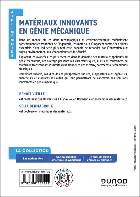 Produktbild: Mat&eacute;riaux innovants en g&eacute;nie m&eacute;canique