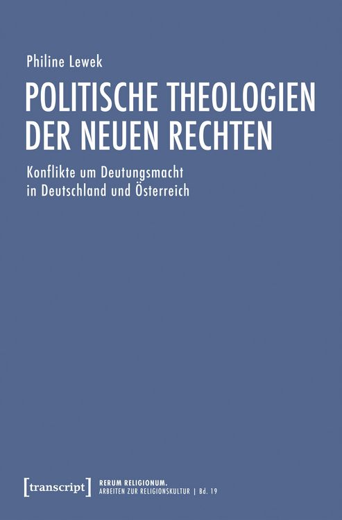 Produktbild: Politische Theologien der Neuen Rechten