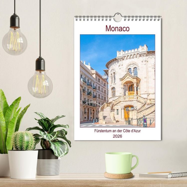 Produktbild: Monaco - F&uuml;rstentum an der C&ocirc;te d'Azur (Wandkalender 2026 DIN A4 hoch), CALVENDO Monatskalender