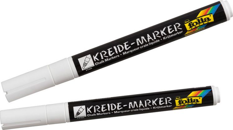 Produktbild: Kreidemarker 2er Set Wei&szlig;