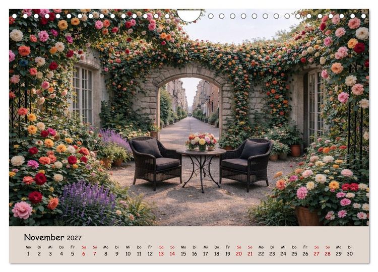Produktbild: Urbane Oasen - Wo die Stadt aufblüht (Wandkalender 2027 DIN A4 quer), CALVENDO Monatskalender