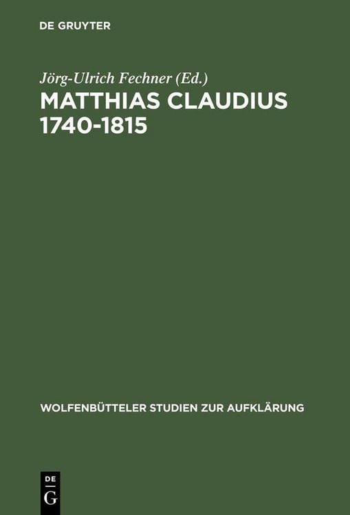 Produktbild: Matthias Claudius 1740-1815