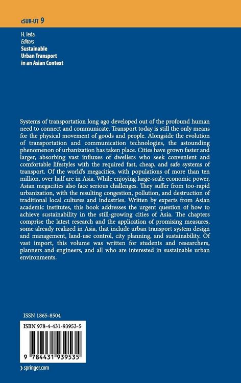 Produktbild: Sustainable Urban Transport in an Asian Context