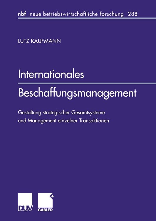 Produktbild: Internationales Beschaffungsmanagement