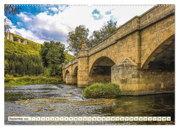Produktbild: Naturpark Obere Donau (hochwertiger Premium Wandkalender 2026 DIN A2 quer), Kunstdruck in Hochglanz