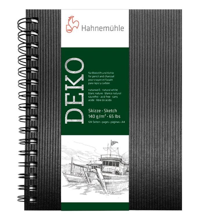Produktbild: Hahnem&uuml;hle Papier Skizzenbuch Deko, DIN A 4 Hochformat, 140 g/m&sup2;