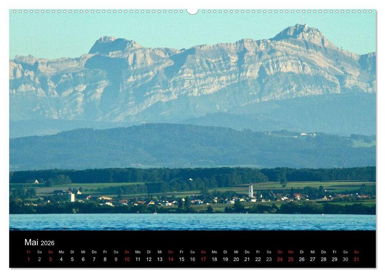 Produktbild: Ein Jahr am BODENSEE (hochwertiger Premium Wandkalender 2026 DIN A2 quer), Kunstdruck in Hochglanz