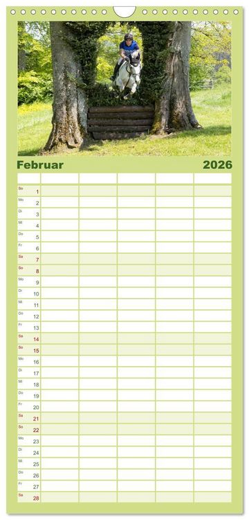 Produktbild: Familienplaner 2026 - Die Buschreiter mit 5 Spalten (Wandkalender, 21 x 45 cm) CALVENDO