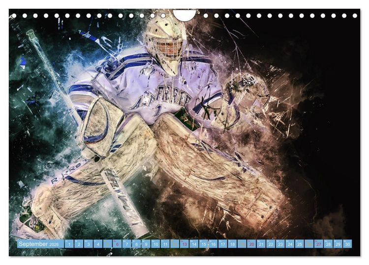 Produktbild: Eishockey - extrem cool (Wandkalender 2026 DIN A4 quer), CALVENDO Monatskalender