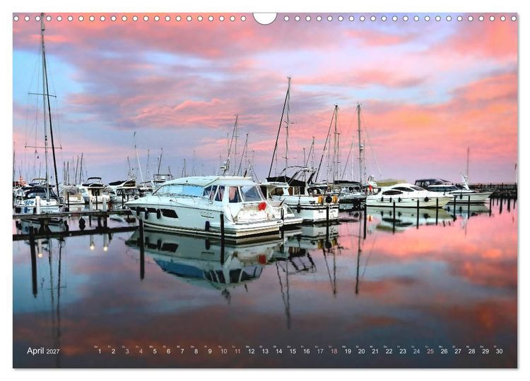 Produktbild: YACHTH&Auml;FEN AN DER OSTSEE (Wandkalender 2027 DIN A3 quer), CALVENDO Monatskalender