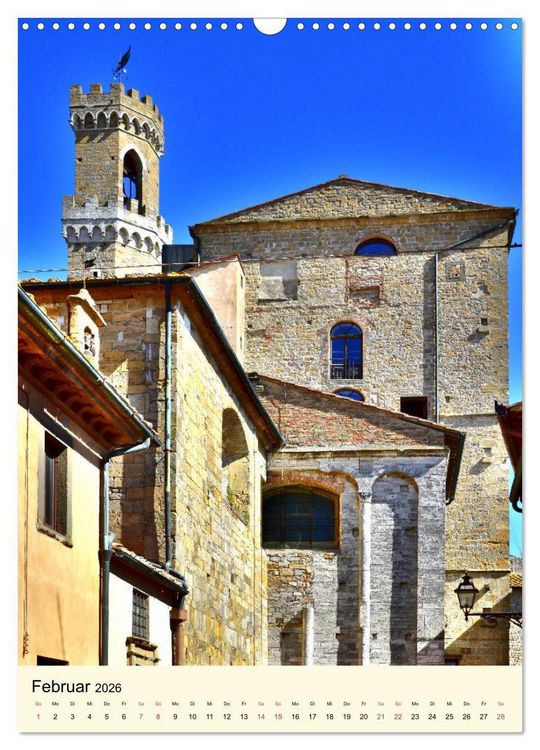 Produktbild: Toskana - Unterwegs in Volterra (Wandkalender 2026 DIN A3 hoch), CALVENDO Monatskalender