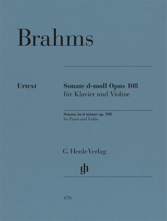 Produktbild: Johannes Brahms - Violinsonate d-moll op. 108