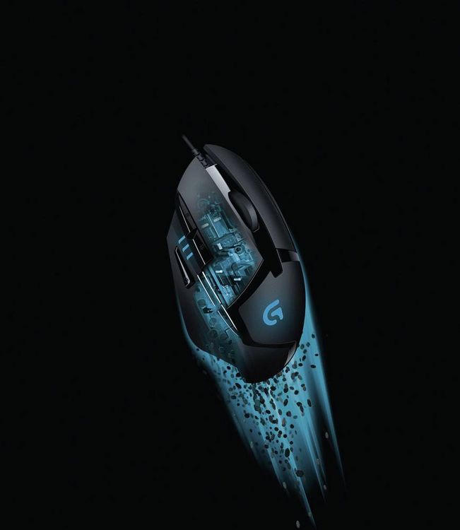 Produktbild: Logitech Gaming G402 Hyperion Fury Gaming-Maus USB Optisch Schwarz 8 Tasten 4000 dpi