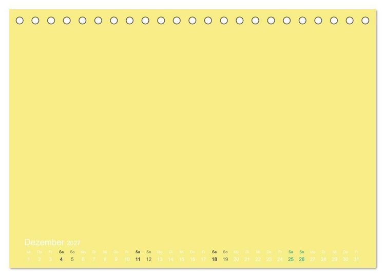 Produktbild: Bastelkalender - Gelb (Tischkalender 2027 DIN A5 quer), CALVENDO Monatskalender