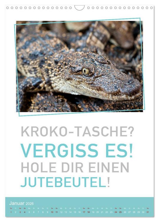 Produktbild: Tierisch bekloppt! (Wandkalender 2026 DIN A3 hoch), CALVENDO Monatskalender