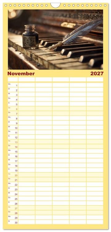 Produktbild: Familienplaner 2027 - Klang der Ewigkeit mit 5 Spalten (Wandkalender, 21 x 45 cm) CALVENDO