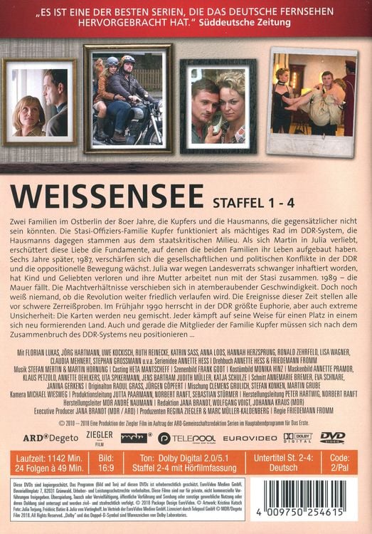 Produktbild: Weissensee - Staffel 1-4 [8 DVDs]