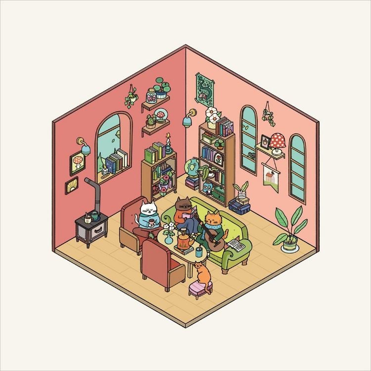 Produktbild: Mein 3D-Stickerhaus &ndash; Cozy Zuhause