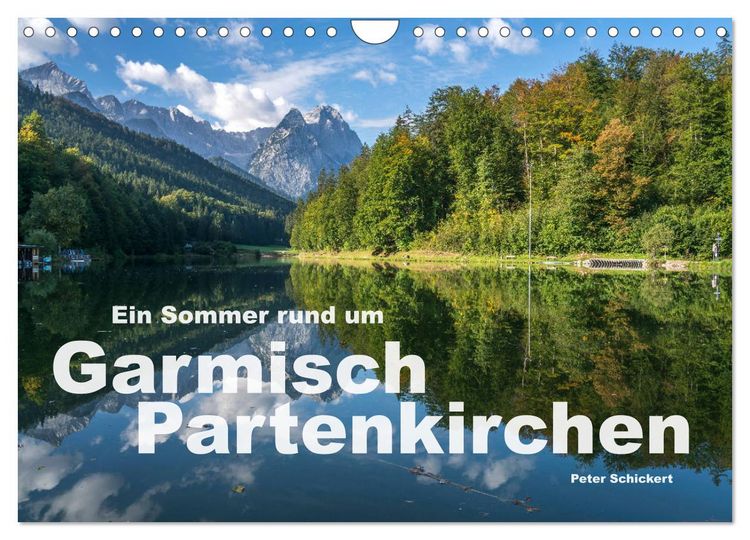 Produktbild: Ein Sommer rund um Garmisch-Partenkirchen (Wandkalender 2026 DIN A4 quer), CALVENDO Monatskalender
