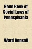 Produktbild: Hand Book of Social Laws of Pennsylvania