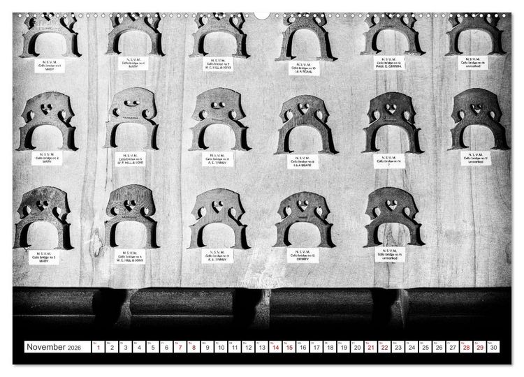 Produktbild: Geigenbau (Wandkalender 2026 DIN A2 quer), CALVENDO Monatskalender