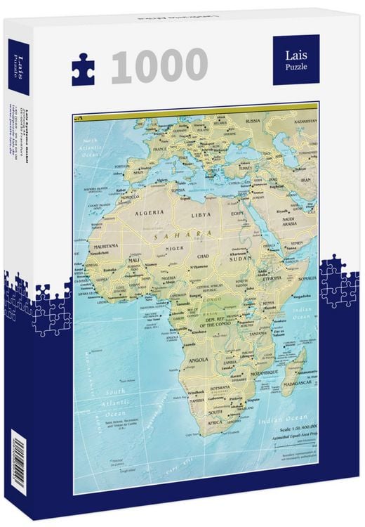 Produktbild: Lais Puzzle Landkarte Afrika 1000 Teile