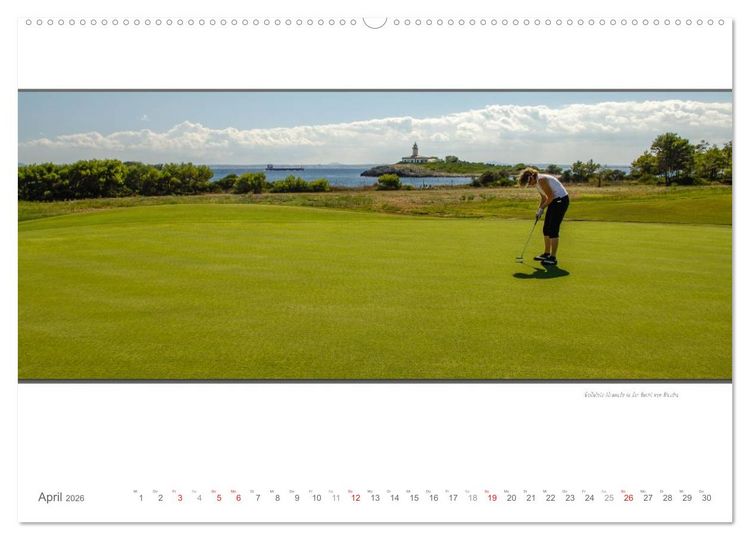 Produktbild: Emotionale Momente: Die sch&ouml;nsten Golfpl&auml;tze auf Mallorca. (Wandkalender 2026 DIN A2 quer), CALVENDO Monatskalender