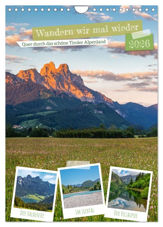 Produktbild: Wandern wir mal wieder (Wandkalender 2026 DIN A4 hoch), CALVENDO Monatskalender