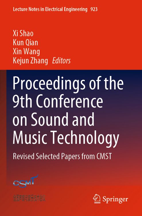 Produktbild: Proceedings of the 9th Conference on Sound and Music Technology