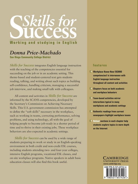 Produktbild: Skills for Success Student's Book