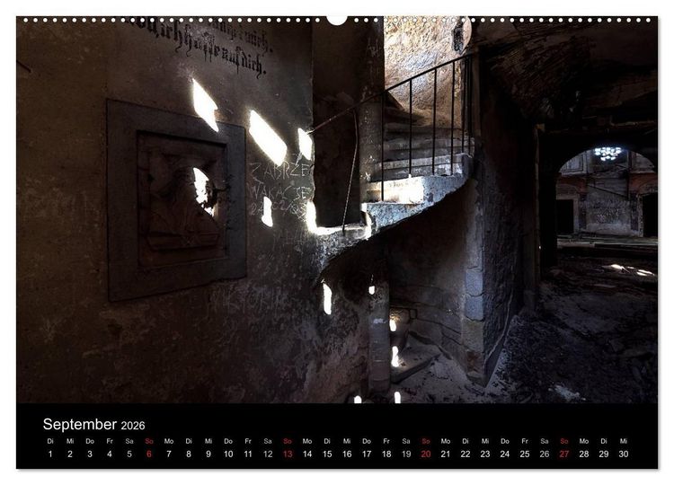 Produktbild: Verlassene Ort - Kirchen (hochwertiger Premium Wandkalender 2026 DIN A2 quer), Kunstdruck in Hochglanz