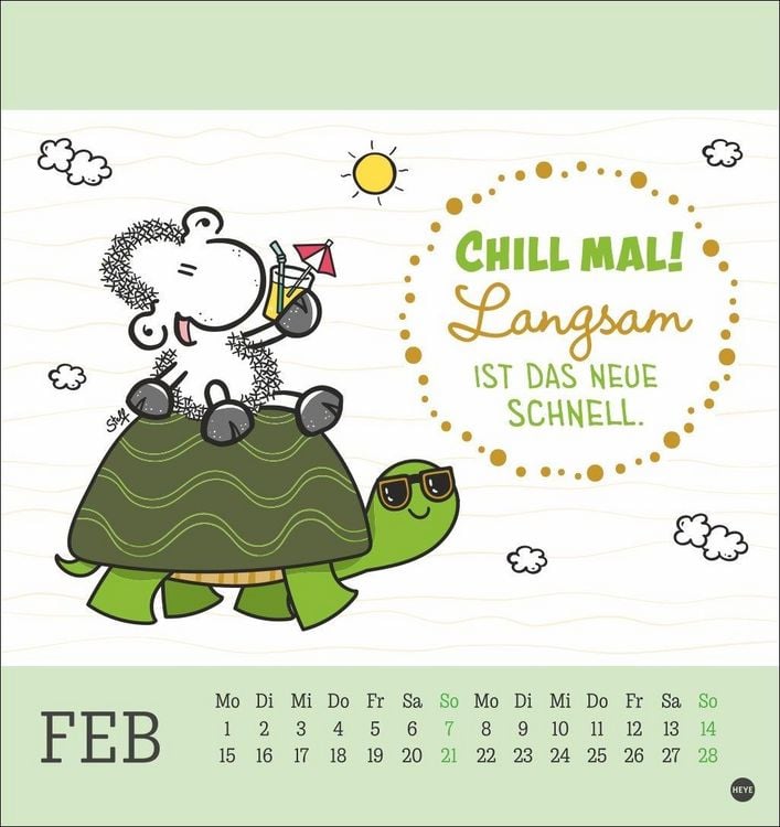 Produktbild: sheepworld Postkartenkalender 2027