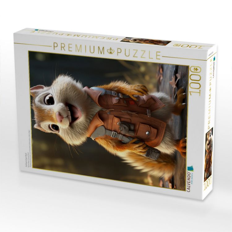 Produktbild: CALVENDO Puzzle Eichh&ouml;rnchen Basti | 1000 Teile Lege-Gr&ouml;&szlig;e 64x48cm Foto-Puzzle f&uuml;r gl&uuml;ckliche Stunden