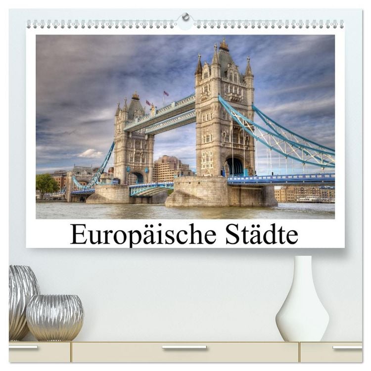 Produktbild: Europ&auml;ische St&auml;dte (hochwertiger Premium Wandkalender 2026 DIN A2 quer), Kunstdruck in Hochglanz