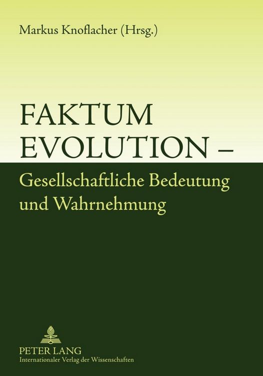 Produktbild: Faktum Evolution &ndash; Gesellschaftliche Bedeutung und Wahrnehmung