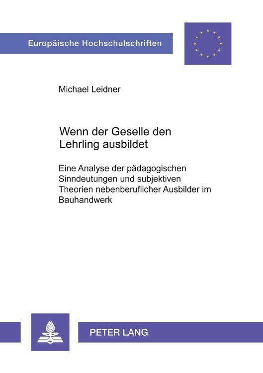 Produktbild: Wenn der Geselle den Lehrling ausbildet