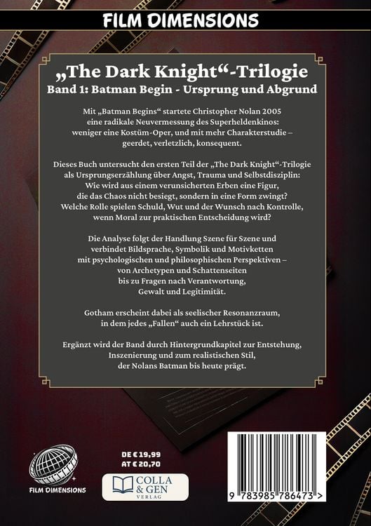 Produktbild: Batman Begins &ndash; Ursprung und Abgrund (Ein Film Dimensions Buch)