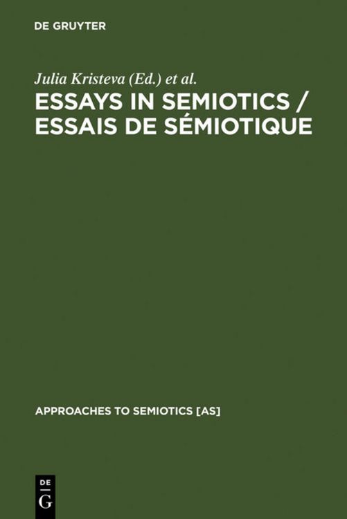 Produktbild: Essays in Semiotics /Essais de s&eacute;miotique
