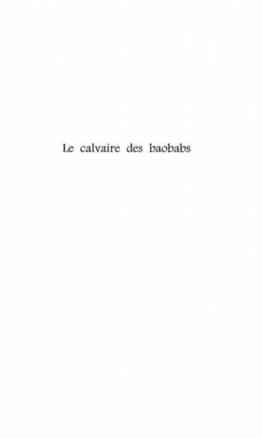 Produktbild: Le Calvaire des Baobabs
