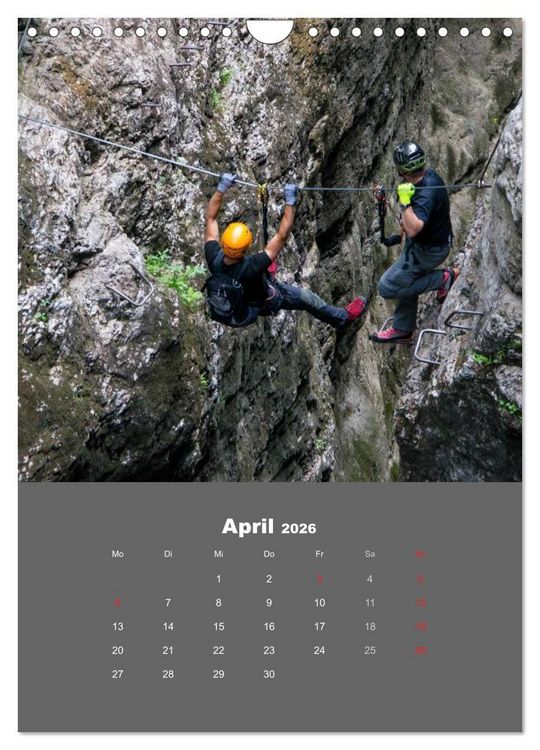 Produktbild: Erlebnis Outdoor Klettern (Wandkalender 2026 DIN A4 hoch), CALVENDO Monatskalender